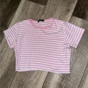 CUT-CROPPED BRANDY BABY TEE